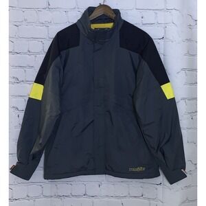 Burton Snowboard Ski Jacket Tactic Mens Medium Grey Yellow Vintage Coat